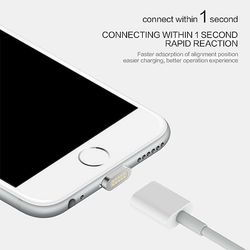 Cable de carga magnético de alta velocidad 2,4A para dispositivos iPhone y Android