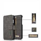 Magnetic Leather Wallet Travel Case