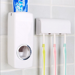 TOOTHBRUSH WALL MOUNT & TOOTHPASTE DISPENSER