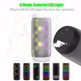 Colorful Waterproof LED Portable Bluetooth Speaker with Flashing Lights