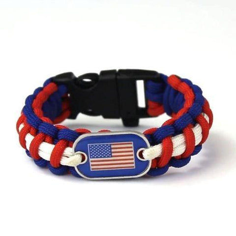 Patriotic Paracord Bracelet (FREE PROMOTION HAS ENDED)