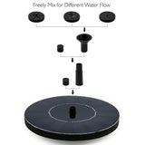 Solar Powered Bird Bath and Pond Fountain