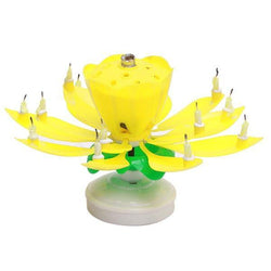 MUSICAL CANDLE LOTUS FLOWER