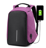 Sac à dos antivol multifonction pour hommes, avec chargeur USB intégré et pouvant transporter des ordinateurs portables de 16 pouces (40,6 cm)