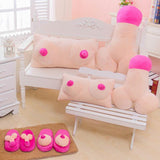 New Creative Plush Cushion Big Boob Breast Toy Gift Couple Funny Gift Erotic Pillow Cushion Home Decoration