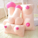 New Creative Plush Cushion Big Boob Breast Toy Gift Couple Funny Gift Erotic Pillow Cushion Home Decoration