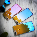 Gradient Blue-Ray Light Case for iPhone