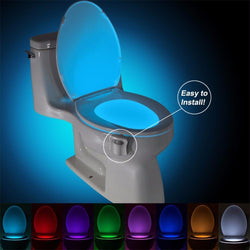 MOTION ACTIVATED COLORFUL LED TOILET LIGHT