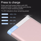 No More Dead Battery! Charges Your Phone 3x+! ROCK Ultra-Thin 10000mAh Powerbank for iOS and Android Devices