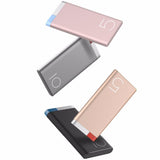 No More Dead Battery! Charges Your Phone 3x+! ROCK Ultra-Thin 10000mAh Powerbank for iOS and Android Devices