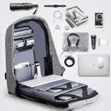 Mochila masculina antirroubo para carregador  USB multifuncional para notebook de 16 pol. [Popular]
