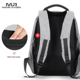 Mochila de hombres multifuncional y antirrobo para portátiles de 16 pulgadas con cargador USB