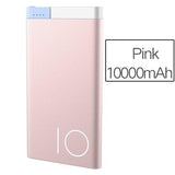 No More Dead Battery! Charges Your Phone 3x+! ROCK Ultra-Thin 10000mAh Powerbank for iOS and Android Devices