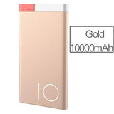 No More Dead Battery! Charges Your Phone 3x+! ROCK Ultra-Thin 10000mAh Powerbank for iOS and Android Devices