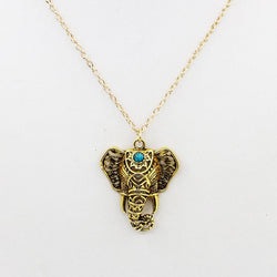 Powerful Antique Elephant Necklace