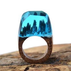 Handcrafted Wood Resin Ring