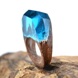 Handcrafted Wood Resin Ring