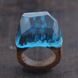 Handcrafted Wood Resin Ring