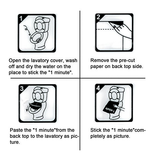 Edenware Toilet Disposable Sticker Plunger (3 sheets)