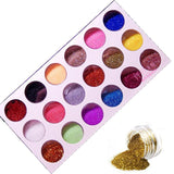 18 Colors Mix UV Gel Nail Art Glitter